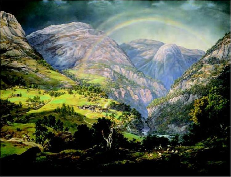 Johan Christian Dahl Stalheim oil painting image